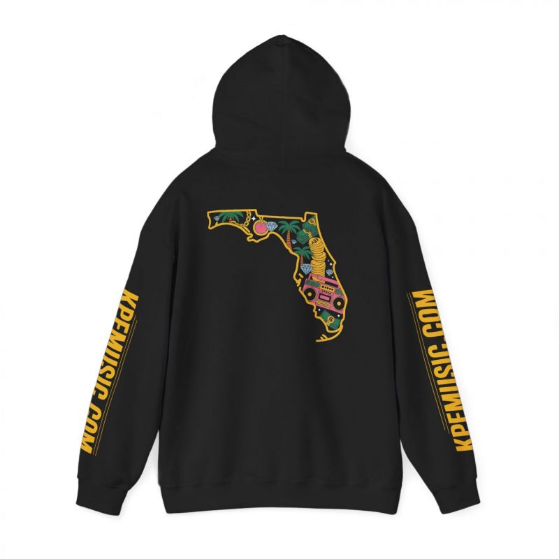 Keep Pushin Entertainment - Florida Gold # 1 (Unisex Heavy Blend™ Hooded Sweatshirt) - Image 3
