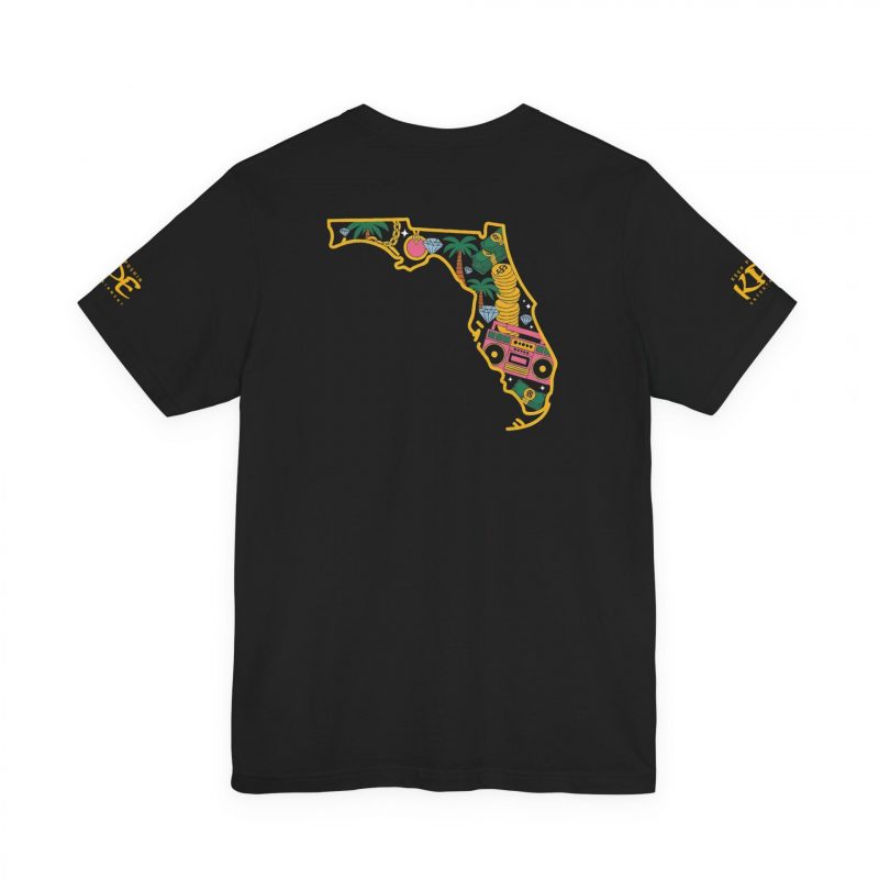 Keep Pushin Entertainment - Florida Gold #1 (Unisex Jersey Short Sleeve Tee) - Image 5
