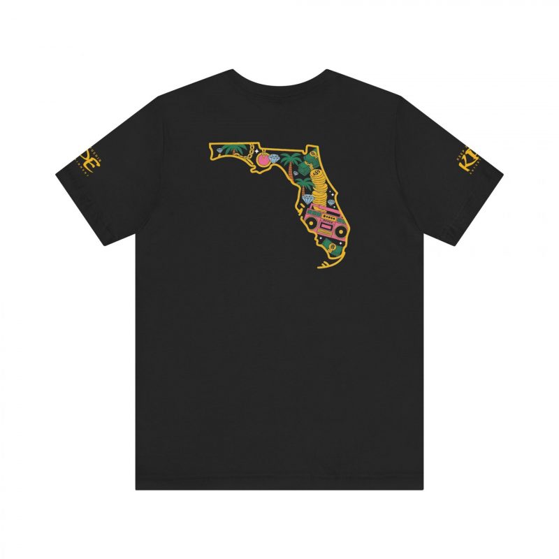 Keep Pushin Entertainment - Florida Gold #1 (Unisex Jersey Short Sleeve Tee) - Image 3